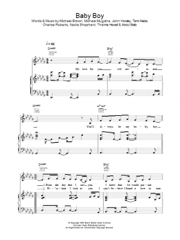 page one of Baby Boy (Piano, Vocal & Guitar Chords)