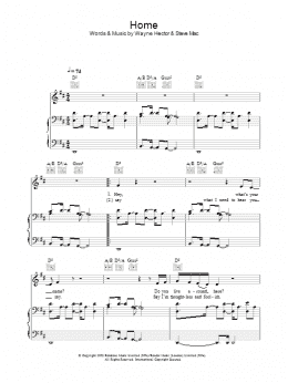 page one of Home (Piano, Vocal & Guitar Chords)