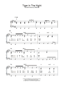 page one of Tiger In The Night (Piano Solo)
