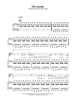 page one of Moviestar (Piano, Vocal & Guitar Chords)