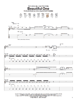 page one of Beautiful One (Guitar Tab)