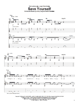 page one of Save Yourself (Guitar Tab)