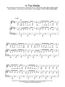 page one of In The Middle (Piano, Vocal & Guitar Chords)