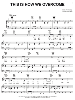 page one of This Is How We Overcome (Piano, Vocal & Guitar Chords (Right-Hand Melody))