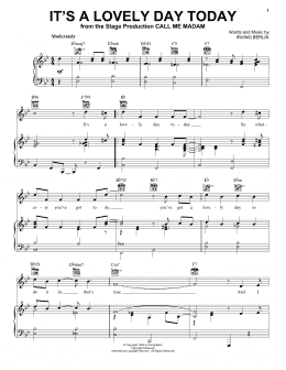 page one of It's A Lovely Day Today (Piano, Vocal & Guitar Chords (Right-Hand Melody))