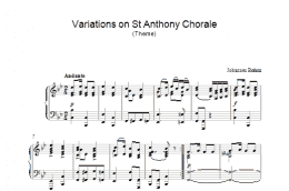 page one of Variations on St Anthony Chorale (Theme) (Piano Solo)