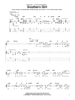 page one of Southern Girl (Guitar Tab)