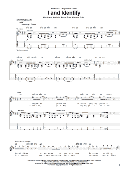 page one of I And Identify (Guitar Tab)