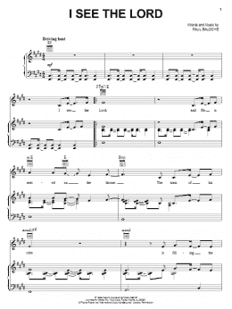 page one of I See The Lord (Piano, Vocal & Guitar Chords (Right-Hand Melody))