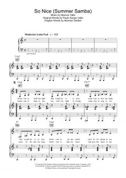 page one of So Nice (Summer Samba) (Piano, Vocal & Guitar Chords)