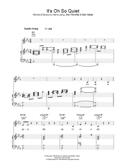page one of It's Oh So Quiet (Piano, Vocal & Guitar Chords)