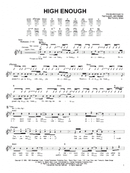 page one of High Enough (Guitar Tab)