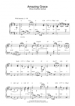 page one of Amazing Grace (Piano & Vocal)