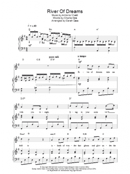 page one of River Of Dreams (Piano, Vocal & Guitar Chords)