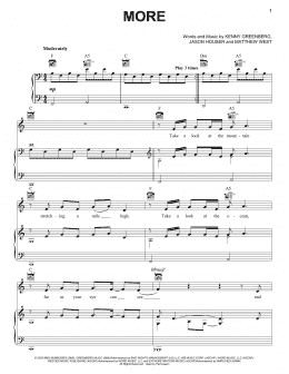 page one of More (Piano, Vocal & Guitar Chords (Right-Hand Melody))