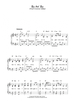 page one of By An' By (Easy Piano)