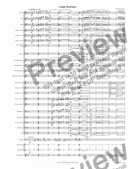 page one of Cedar Overture