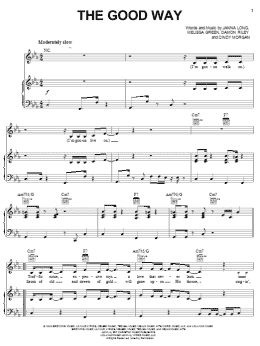 page one of The Good Way (Piano, Vocal & Guitar Chords (Right-Hand Melody))
