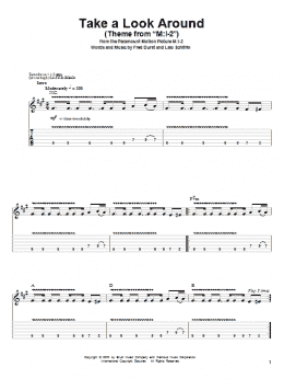 page one of Take A Look Around (Theme From "M:I-2") (Guitar Tab (Single Guitar))