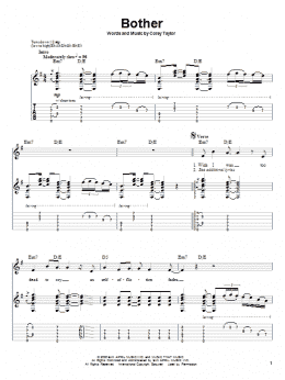 page one of Bother (Guitar Tab (Single Guitar))