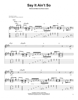 page one of Say It Ain't So (Guitar Tab (Single Guitar))