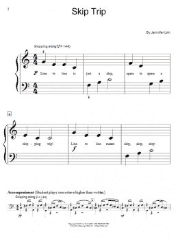 page one of Skip Trip (Educational Piano)