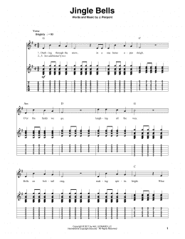 page one of Jingle Bells (Guitar Tab (Single Guitar))