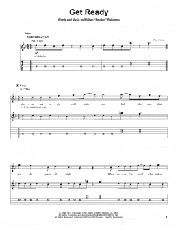 page one of Get Ready (Guitar Tab (Single Guitar))