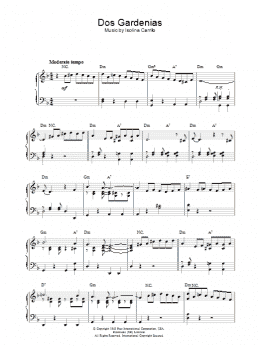 page one of Dos Gardenias (Piano Solo)