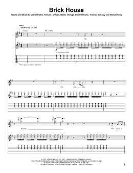 page one of Brick House (Guitar Tab (Single Guitar))