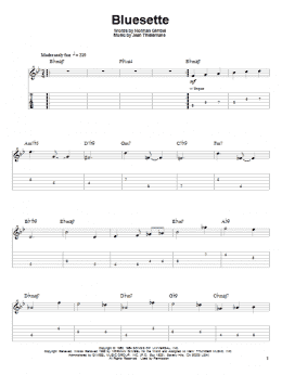 page one of Bluesette (Guitar Tab (Single Guitar))