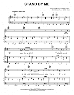 page one of Stand By Me (Piano, Vocal & Guitar Chords (Right-Hand Melody))