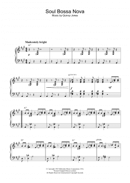 page one of Soul Bossa Nova (Piano Solo)