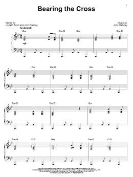 page one of Bearing The Cross (Piano Solo)