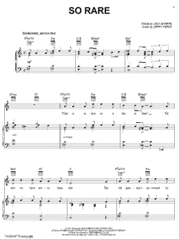 page one of So Rare (Piano, Vocal & Guitar Chords (Right-Hand Melody))