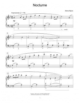 page one of Nocturne (Educational Piano)