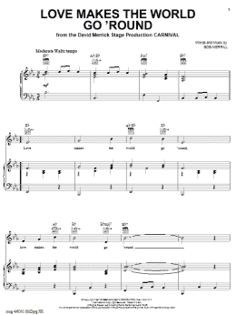 page one of Love Makes The World Go 'round (Piano, Vocal & Guitar Chords (Right-Hand Melody))
