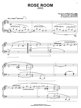 page one of Rose Room (Piano Solo)