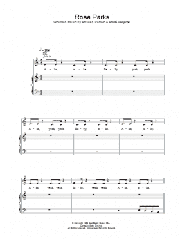 page one of Rosa Parks (Piano, Vocal & Guitar Chords)