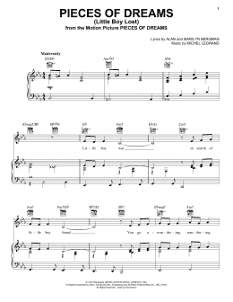 page one of Pieces Of Dreams (Little Boy Lost) (Piano, Vocal & Guitar Chords (Right-Hand Melody))