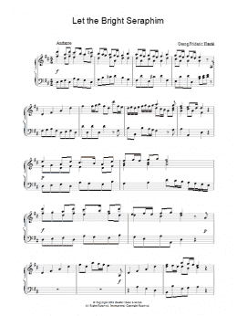 page one of Let the Bright Seraphim (Piano Solo)
