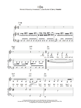 page one of I Do (Piano, Vocal & Guitar Chords)