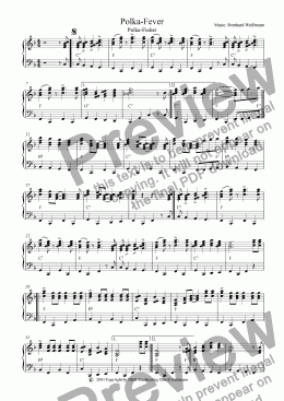 page one of Polka-Fever (Polka-Fieber)