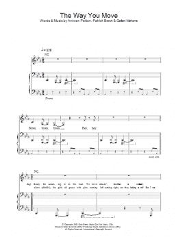 page one of The Way You Move (Piano, Vocal & Guitar Chords)