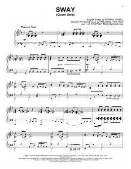 page one of Sway (Quien Sera) (Piano Solo)