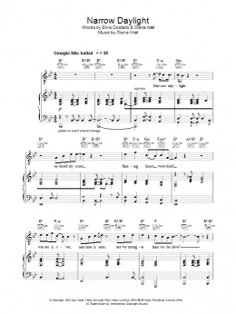 page one of Narrow Daylight (Piano, Vocal & Guitar Chords)