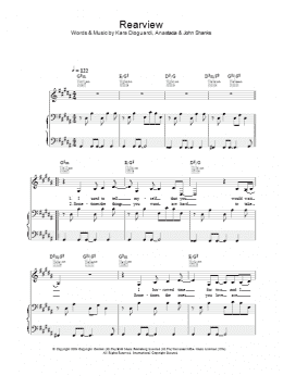 page one of Rearview (Piano, Vocal & Guitar Chords)