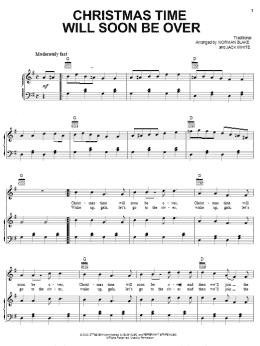 page one of Christmas Time Will Soon Be Over (Piano, Vocal & Guitar Chords (Right-Hand Melody))