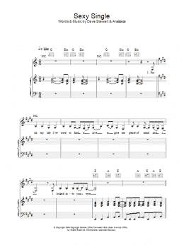 page one of Sexy Single (Piano, Vocal & Guitar Chords)