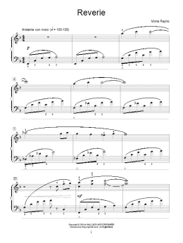page one of Reverie (Educational Piano)